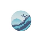 Swan Flying Bird Wings Waves Grass Golf Ball Marker (10 pack)