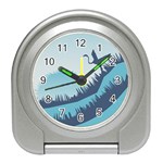 Swan Flying Bird Wings Waves Grass Travel Alarm Clock