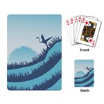 Swan Flying Bird Wings Waves Grass Playing Cards Single Design (Rectangle)