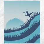 Swan Flying Bird Wings Waves Grass Canvas 8  x 10 