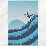 Swan Flying Bird Wings Waves Grass Canvas 20  x 30 