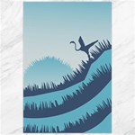 Swan Flying Bird Wings Waves Grass Canvas 24  x 36 