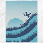 Swan Flying Bird Wings Waves Grass Canvas 36  x 48 