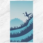 Swan Flying Bird Wings Waves Grass Canvas 40  x 72 