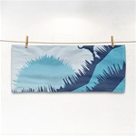 Swan Flying Bird Wings Waves Grass Hand Towel