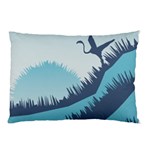 Swan Flying Bird Wings Waves Grass Pillow Case