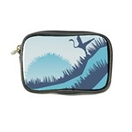 Swan Flying Bird Wings Waves Grass Coin Purse