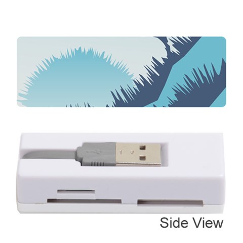 Swan Flying Bird Wings Waves Grass Memory Card Reader (Stick) from ArtsNow.com Front