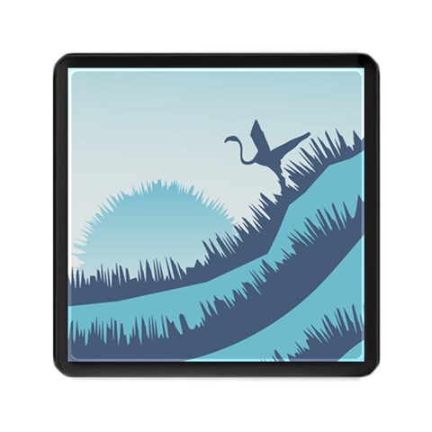 Swan Flying Bird Wings Waves Grass Memory Card Reader (Square) from ArtsNow.com Front