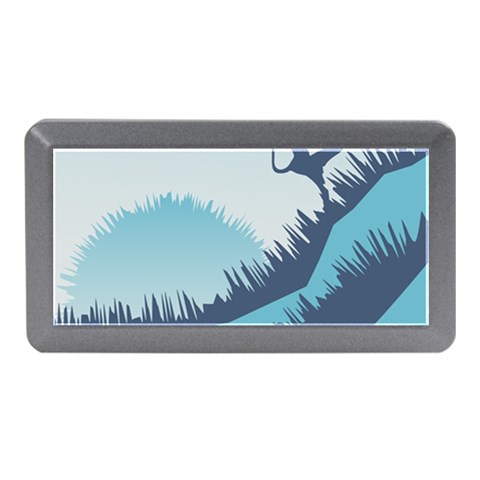 Swan Flying Bird Wings Waves Grass Memory Card Reader (Mini) from ArtsNow.com Front