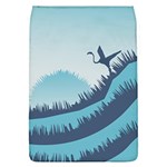 Swan Flying Bird Wings Waves Grass Removable Flap Cover (L)