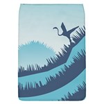 Swan Flying Bird Wings Waves Grass Removable Flap Cover (S)