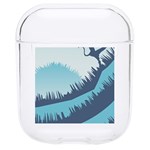 Swan Flying Bird Wings Waves Grass Hard PC AirPods 1/2 Case