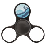 Swan Flying Bird Wings Waves Grass Finger Spinner