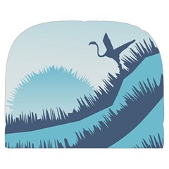 Swan Flying Bird Wings Waves Grass Make Up Case (Large) from ArtsNow.com Back