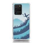 Swan Flying Bird Wings Waves Grass Samsung Galaxy S20 Ultra 6.9 Inch TPU UV Case