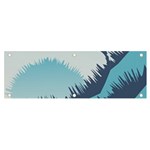 Swan Flying Bird Wings Waves Grass Banner and Sign 6  x 2 