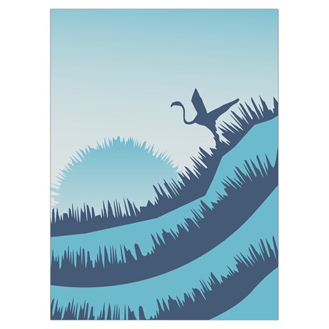 Swan Flying Bird Wings Waves Grass Playing Cards Single Design (Rectangle) with Custom Box from ArtsNow.com Card