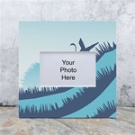 Swan Flying Bird Wings Waves Grass White Box Photo Frame 4  x 6 
