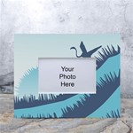 Swan Flying Bird Wings Waves Grass White Tabletop Photo Frame 4 x6 