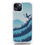 Swan Flying Bird Wings Waves Grass iPhone 14 TPU UV Print Case