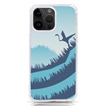Swan Flying Bird Wings Waves Grass iPhone 14 Pro Max TPU UV Print Case