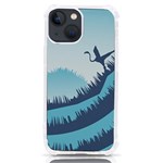 Swan Flying Bird Wings Waves Grass iPhone 13 mini TPU UV Print Case