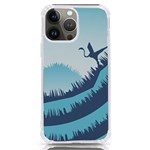 Swan Flying Bird Wings Waves Grass iPhone 13 Pro Max TPU UV Print Case