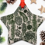 Plants Leaves Boho Botany Foliage Ornament (Star)