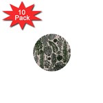 Plants Leaves Boho Botany Foliage 1  Mini Buttons (10 pack) 