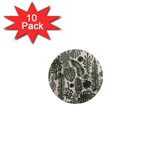 Plants Leaves Boho Botany Foliage 1  Mini Magnet (10 pack) 