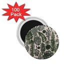 Plants Leaves Boho Botany Foliage 1.75  Magnets (100 pack) 