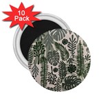 Plants Leaves Boho Botany Foliage 2.25  Magnets (10 pack) 