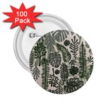 Plants Leaves Boho Botany Foliage 2.25  Buttons (100 pack) 