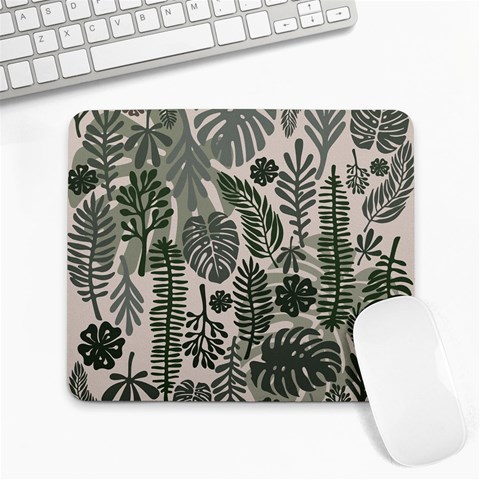 Plants Leaves Boho Botany Foliage Large Mousepad from ArtsNow.com Front