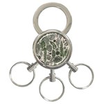 Plants Leaves Boho Botany Foliage 3-Ring Key Chain