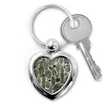 Plants Leaves Boho Botany Foliage Key Chain (Heart)