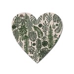 Plants Leaves Boho Botany Foliage Heart Magnet