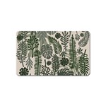 Plants Leaves Boho Botany Foliage Magnet (Name Card)