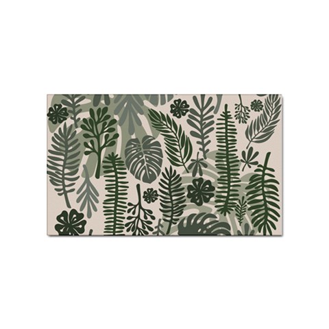 Plants Leaves Boho Botany Foliage Sticker Rectangular (100 pack) from ArtsNow.com Front