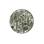 Plants Leaves Boho Botany Foliage Hat Clip Ball Marker (4 pack)