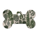 Plants Leaves Boho Botany Foliage Dog Tag Bone (One Side)