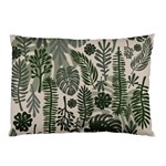 Plants Leaves Boho Botany Foliage Pillow Case