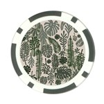 Plants Leaves Boho Botany Foliage Poker Chip Card Guard (10 pack)