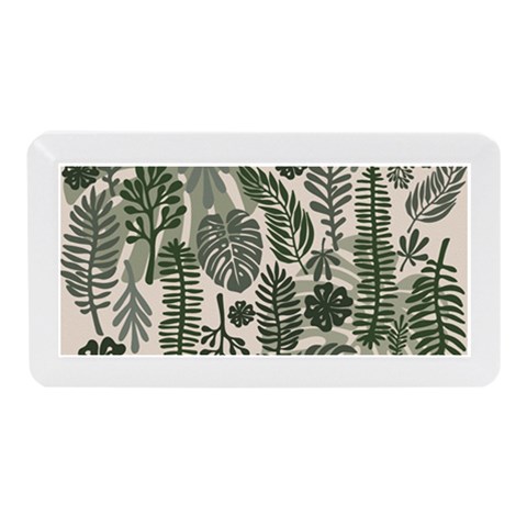 Plants Leaves Boho Botany Foliage Memory Card Reader (Mini) from ArtsNow.com Front