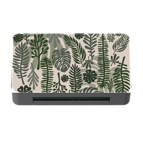 Plants Leaves Boho Botany Foliage Memory Card Reader with CF from ArtsNow.com Front