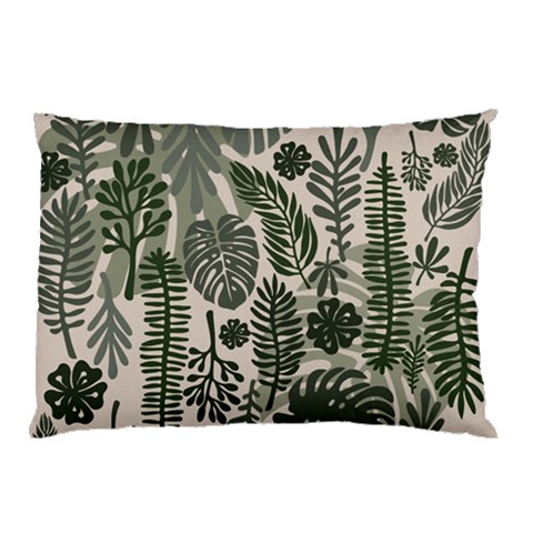 Plants Leaves Boho Botany Foliage Pillow Case (Two Sides) from ArtsNow.com Front