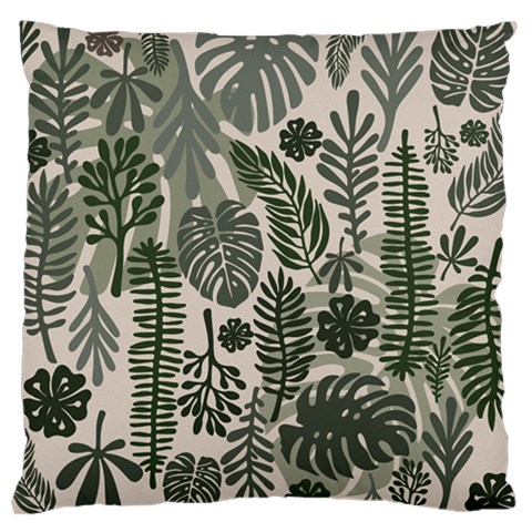 Plants Leaves Boho Botany Foliage Large Cushion Case (Two Sides) from ArtsNow.com Front