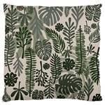 Plants Leaves Boho Botany Foliage Large Cushion Case (Two Sides)