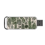Plants Leaves Boho Botany Foliage Portable USB Flash (One Side)